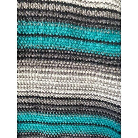 S4 90s VTG Cattivo Stripe Ramie Cotton V Neck Sweater Size‎ S/M - Picture 4 of 6